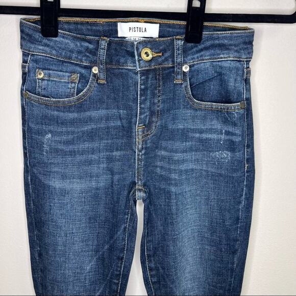 pistola high rise distressed skinny jeans - Picture 2 of 7